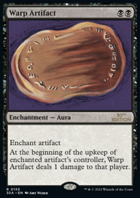 Warp Artifact, 30th Anniversary Edition #130, Magic: The Gathering card
