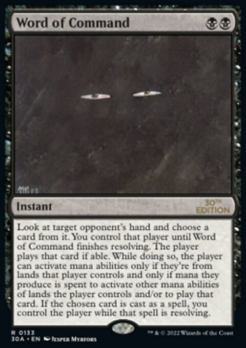 Word of Command, 30th Anniversary Edition #133, Magic: The Gathering card