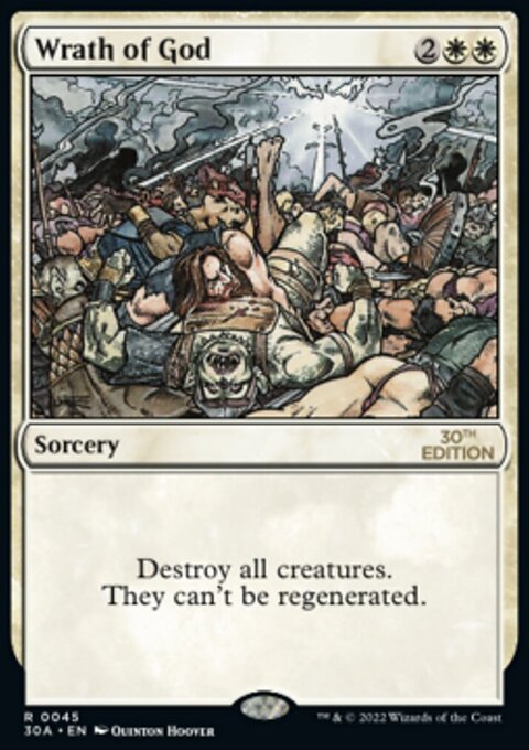 Wrath of God, 30th Anniversary Edition #45, Magic: The Gathering card