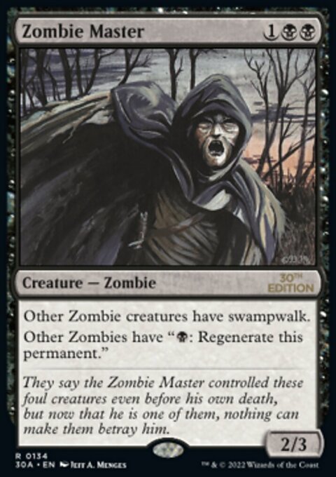 Zombie Master, 30th Anniversary Edition #134, Magic: The Gathering card