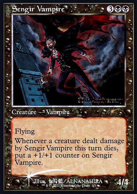 Sengir Vampire, 30th Anniversary History Promos #3★, Magic: The Gathering card