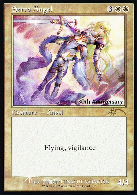 Serra Angel, 30th Anniversary History Promos #1★, Magic: The Gathering card