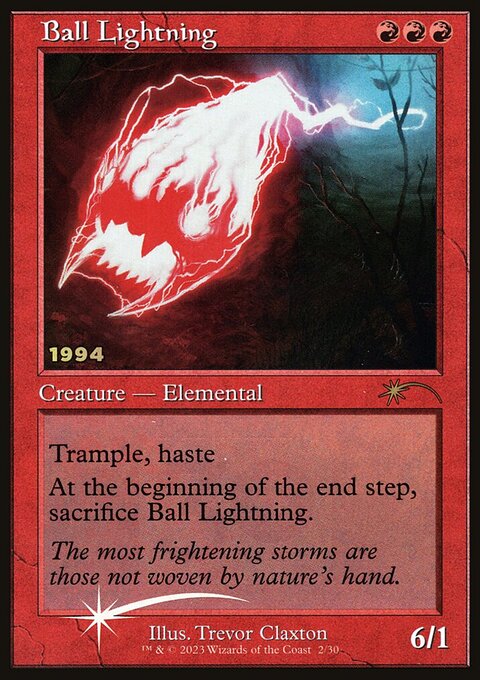 Ball Lightning, 30th Anniversary Play Promos #2, Magic: The Gathering card