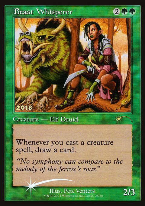 Beast Whisperer, 30th Anniversary Play Promos #26, Magic: The Gathering card