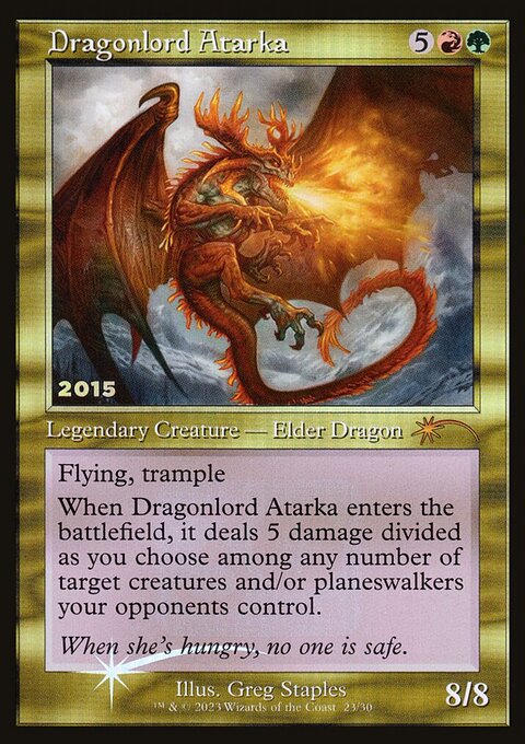 Dragonlord Atarka, 30th Anniversary Play Promos #23, Magic: The Gathering card