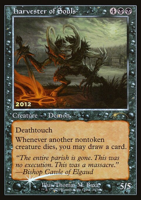 Harvester of Souls, 30th Anniversary Play Promos #20, Magic: The Gathering card