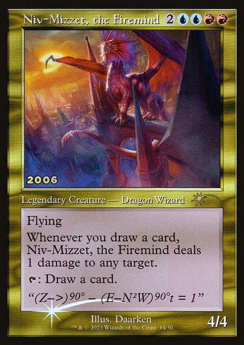 Niv-Mizzet, the Firemind, 30th Anniversary Play Promos #14, Magic: The Gathering card