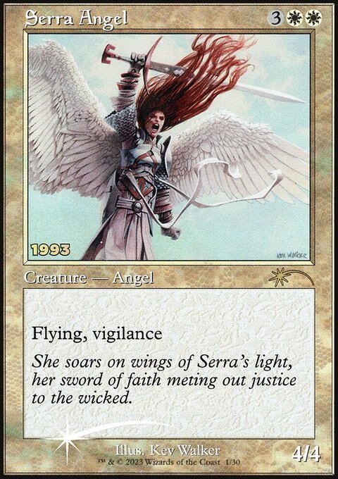 Serra Angel, 30th Anniversary Play Promos #1, Magic: The Gathering card