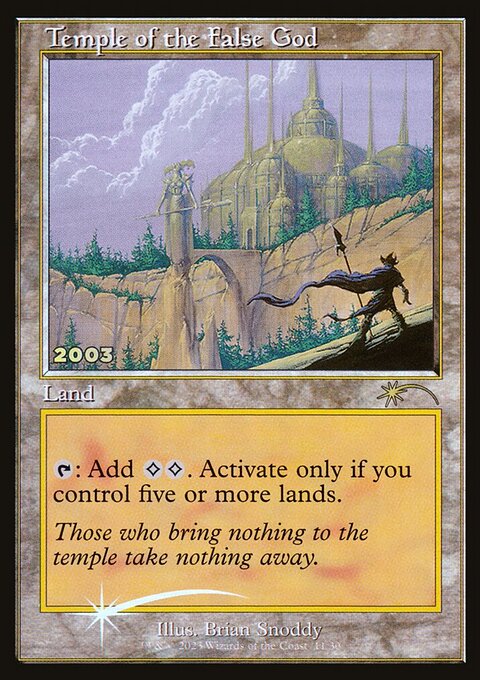 Temple of the False God, 30th Anniversary Play Promos #11, Magic: The Gathering card