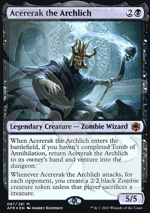 Acererak the Archlich, Adventures in the Forgotten Realms Promos #87a, Magic: The Gathering card