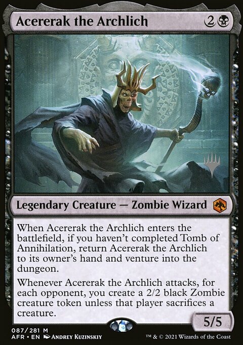 Acererak the Archlich, Adventures in the Forgotten Realms Promos #87p, Magic: The Gathering card