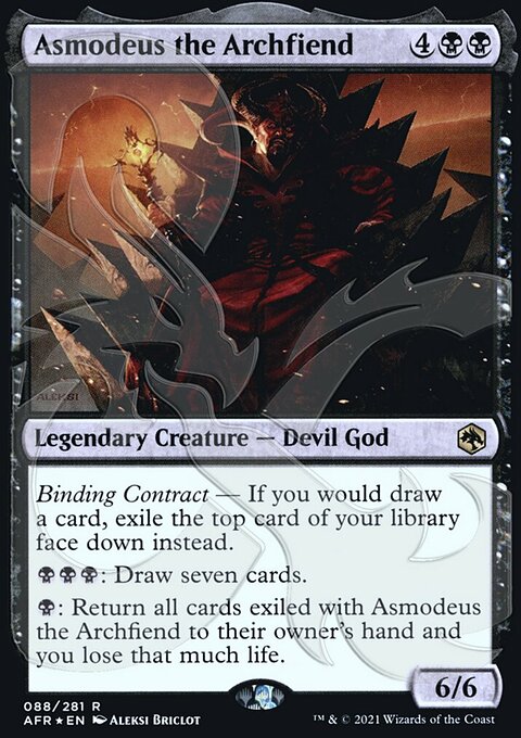 Asmodeus the Archfiend, Adventures in the Forgotten Realms Promos #88a, Magic: The Gathering card