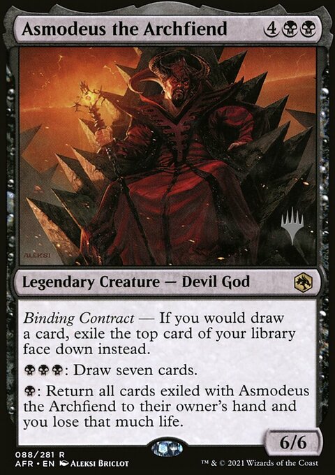 Asmodeus the Archfiend, Adventures in the Forgotten Realms Promos #88p, Magic: The Gathering card