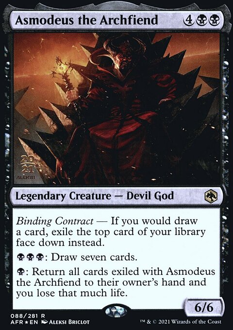 Asmodeus the Archfiend, Adventures in the Forgotten Realms Promos #88s, Magic: The Gathering card