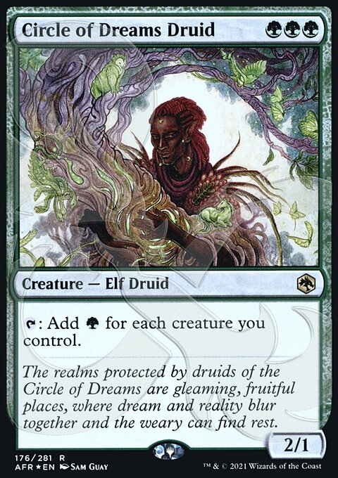 Circle of Dreams Druid, Adventures in the Forgotten Realms Promos #176a, Magic: The Gathering card