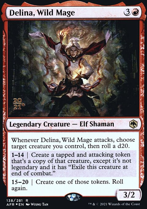 Delina, Wild Mage, Adventures in the Forgotten Realms Promos #138s, Magic: The Gathering card