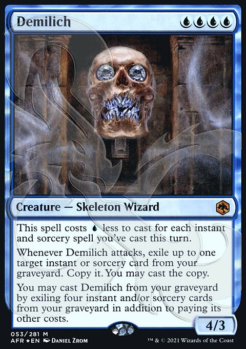 Demilich, Adventures in the Forgotten Realms Promos #53a, Magic: The Gathering card