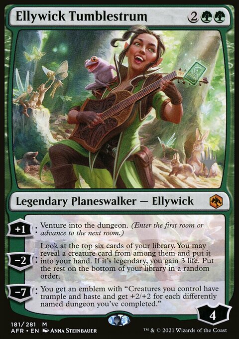 Ellywick Tumblestrum, Adventures in the Forgotten Realms Promos #181p, Magic: The Gathering card