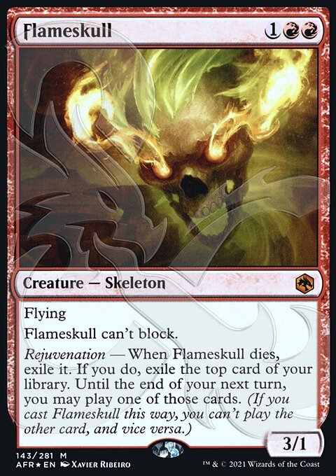 Flameskull, Adventures in the Forgotten Realms Promos #143a, Magic: The Gathering card