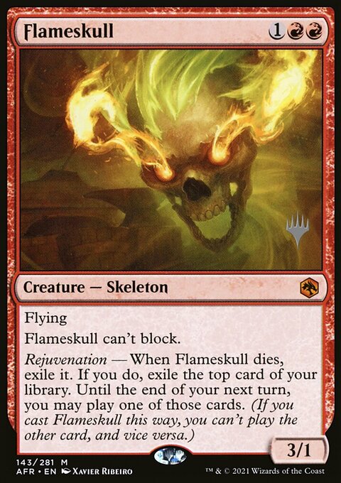 Flameskull, Adventures in the Forgotten Realms Promos #143p, Magic: The Gathering card