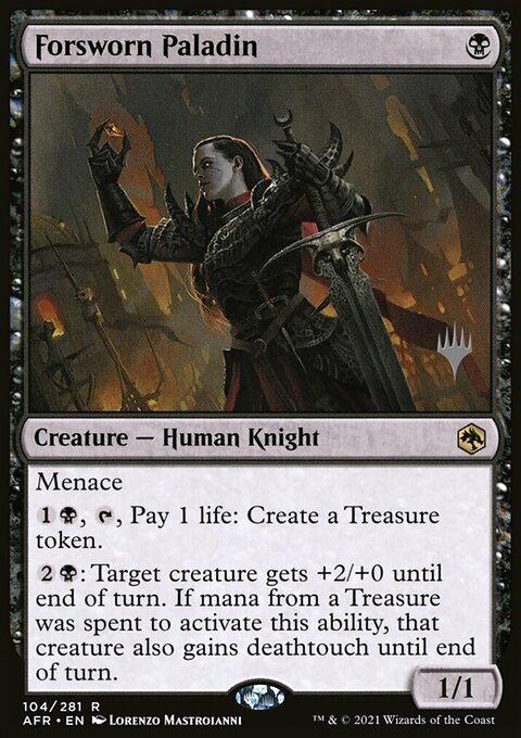 Forsworn Paladin, Adventures in the Forgotten Realms Promos #104p, Magic: The Gathering card
