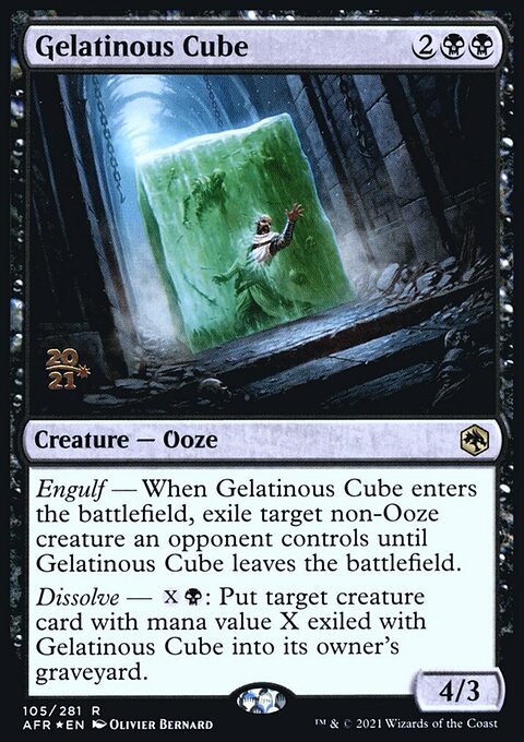 Gelatinous Cube, Adventures in the Forgotten Realms Promos #105s, Magic: The Gathering card