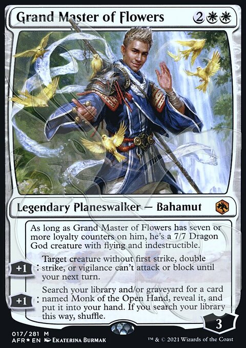 Grand Master of Flowers, Adventures in the Forgotten Realms Promos #17a, Magic: The Gathering card