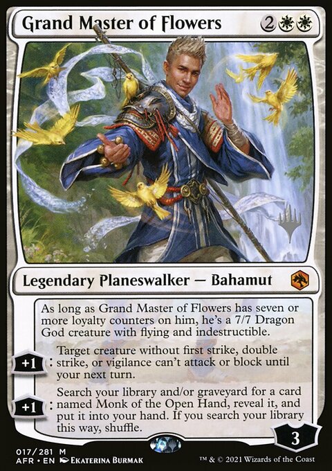 Grand Master of Flowers, Adventures in the Forgotten Realms Promos #17p, Magic: The Gathering card