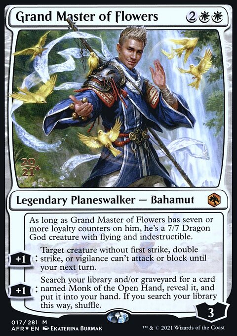 Grand Master of Flowers, Adventures in the Forgotten Realms Promos #17s, Magic: The Gathering card
