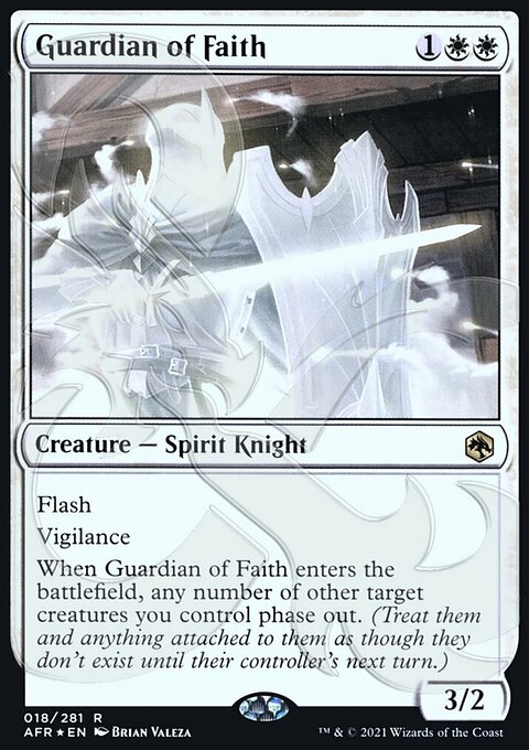 Guardian of Faith, Adventures in the Forgotten Realms Promos #18a, Magic: The Gathering card