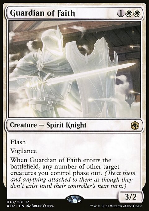 Guardian of Faith, Adventures in the Forgotten Realms Promos #18p, Magic: The Gathering card