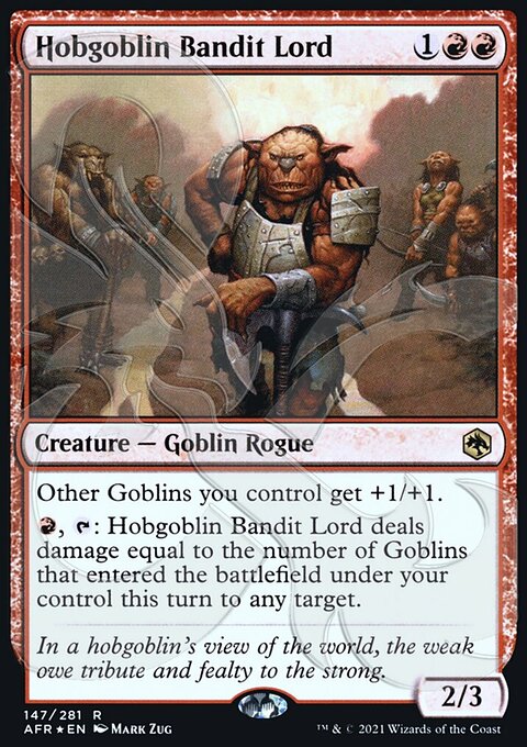 Hobgoblin Bandit Lord, Adventures in the Forgotten Realms Promos #147a, Magic: The Gathering card
