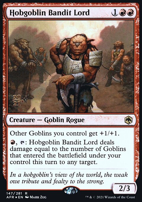 Hobgoblin Bandit Lord, Adventures in the Forgotten Realms Promos #147s, Magic: The Gathering card