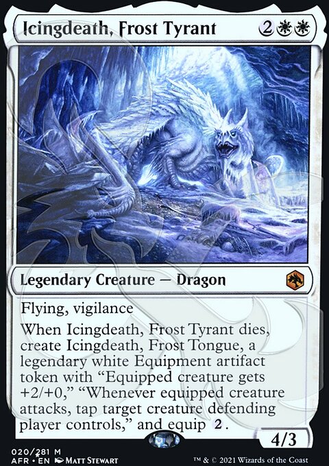 Icingdeath, Frost Tyrant, Adventures in the Forgotten Realms Promos #20a, Magic: The Gathering card