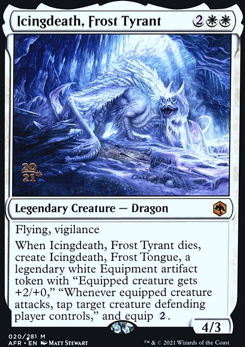 Icingdeath, Frost Tyrant, Adventures in the Forgotten Realms Promos #20s, Magic: The Gathering card