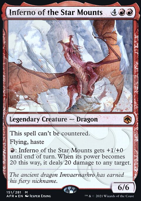 Inferno of the Star Mounts, Adventures in the Forgotten Realms Promos #151a, Magic: The Gathering card