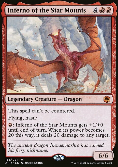 Inferno of the Star Mounts, Adventures in the Forgotten Realms Promos #151p, Magic: The Gathering card