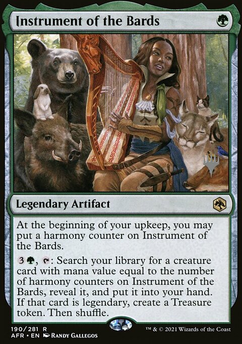 Instrument of the Bards, Adventures in the Forgotten Realms Promos #190p, Magic: The Gathering card