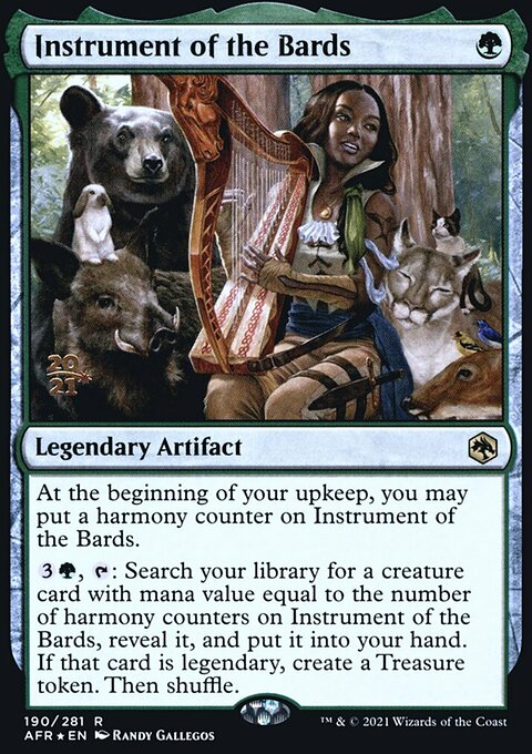 Instrument of the Bards, Adventures in the Forgotten Realms Promos #190s, Magic: The Gathering card