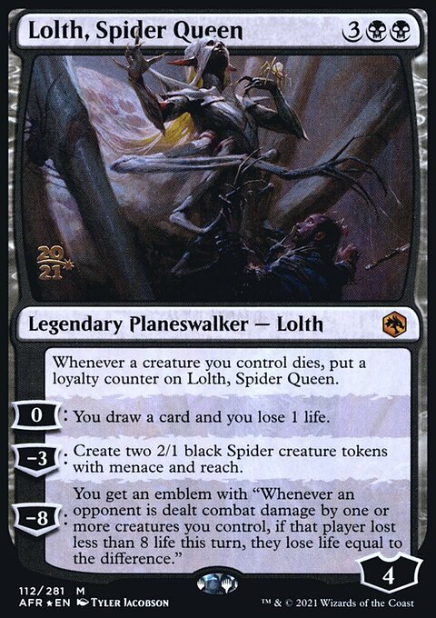Lolth, Spider Queen, Adventures in the Forgotten Realms Promos #112s, Magic: The Gathering card
