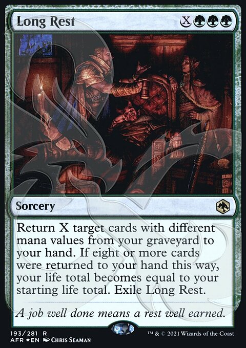 Long Rest, Adventures in the Forgotten Realms Promos #193a, Magic: The Gathering card