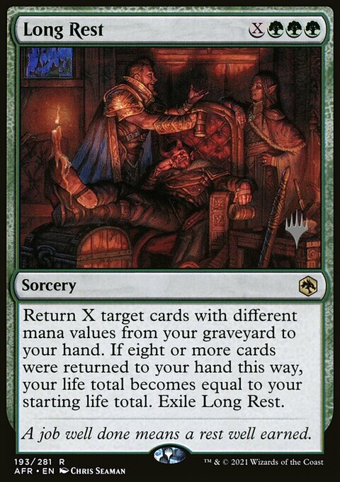 Long Rest, Adventures in the Forgotten Realms Promos #193p, Magic: The Gathering card