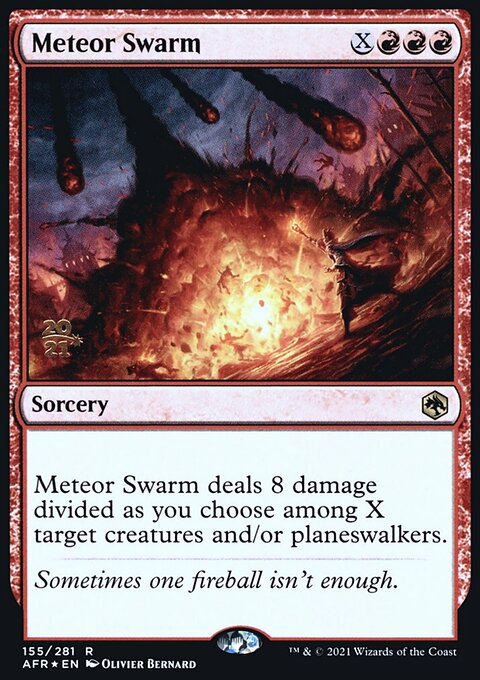 Meteor Swarm, Adventures in the Forgotten Realms Promos #155s, Magic: The Gathering card