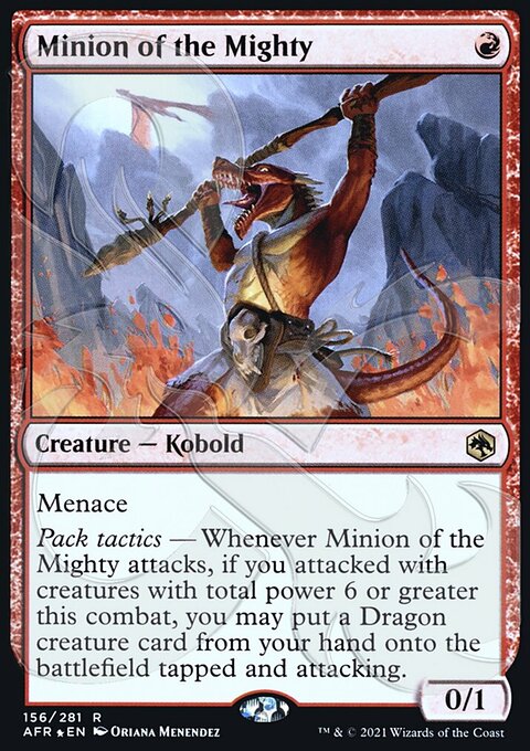 Minion of the Mighty, Adventures in the Forgotten Realms Promos #156a, Magic: The Gathering card