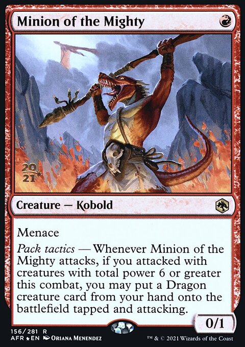 Minion of the Mighty, Adventures in the Forgotten Realms Promos #156s, Magic: The Gathering card
