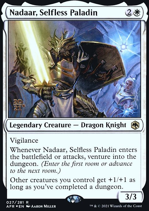 Nadaar, Selfless Paladin, Adventures in the Forgotten Realms Promos #27s, Magic: The Gathering card