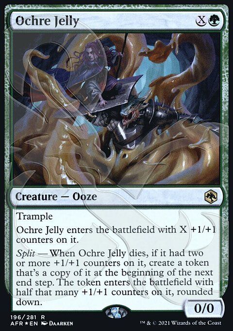 Ochre Jelly, Adventures in the Forgotten Realms Promos #196a, Magic: The Gathering card