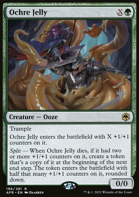 Ochre Jelly, Adventures in the Forgotten Realms Promos #196p, Magic: The Gathering card