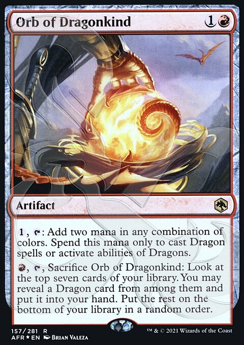 Orb of Dragonkind, Adventures in the Forgotten Realms Promos #157a, Magic: The Gathering card