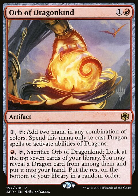 Orb of Dragonkind, Adventures in the Forgotten Realms Promos #157p, Magic: The Gathering card